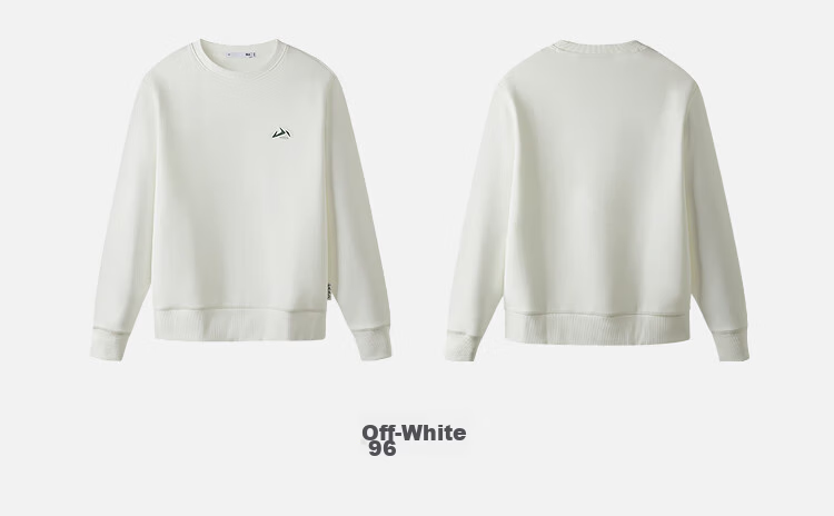 HLA Men's Autumn 25 Mountain Series Round Neck Embroidered Soft Long Sleeve Men's Sweatshirt 16