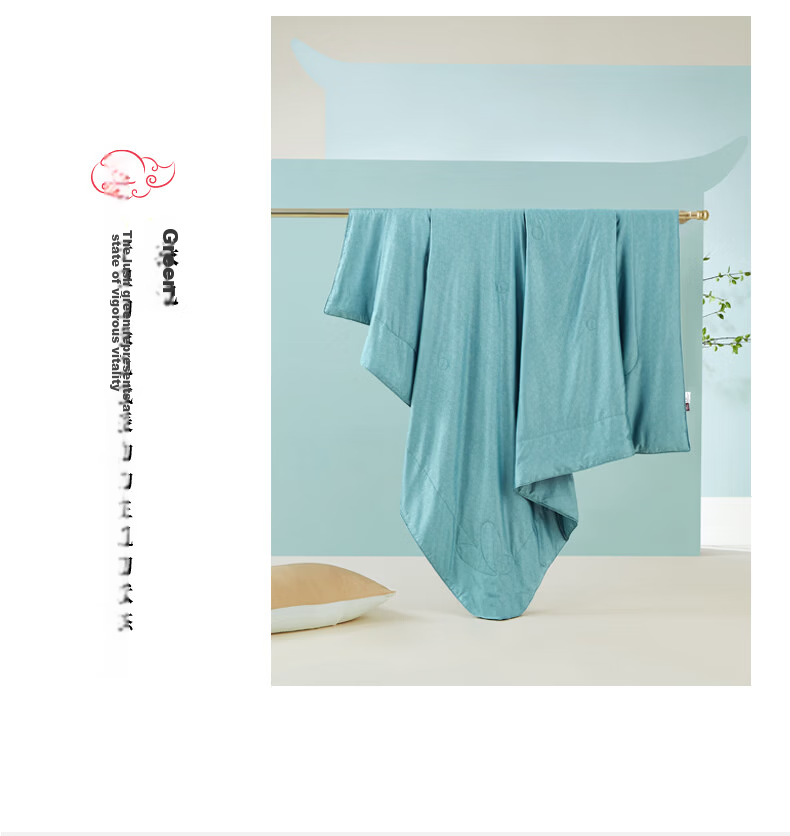 Ciyun Mulberry Silk Summer Quilt Herbal Antibacterial 100% Long Silk Air Conditioning Quilt Washable 150*210cm Gray 18