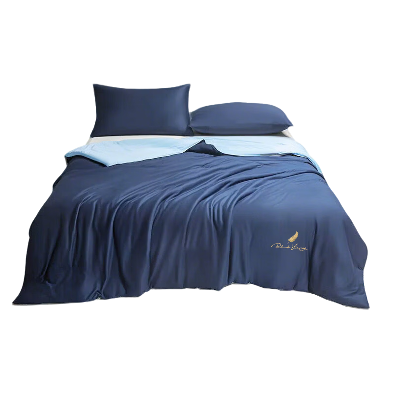 MUJI Class A Cooling Ice Silk Summer Quilt Breathable Thin Air-Conditioning Blanket Machine Washable 150x200cm
