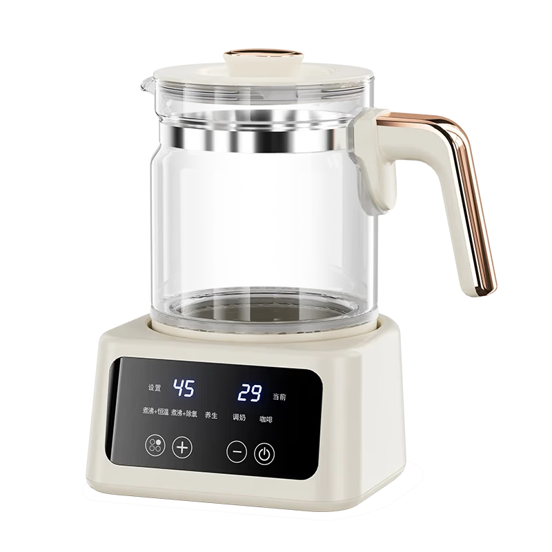 CHIGO Full Glass Health Pot Multifunctional Tea Kettle Baby-Safe Glue-Free Electric Kettle Fully Automatic Integrated Tea Maker Birthday Gift