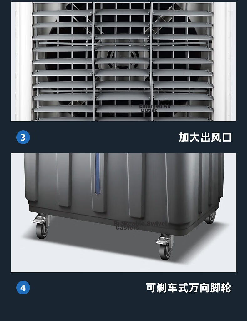 SAST Water-Cooled Fan / Industrial Fan / Air Cooler / Cooling Fan / Industrial Blower / Industrial Air Cooler / Workshop Industrial Fan [Model 730L] 23