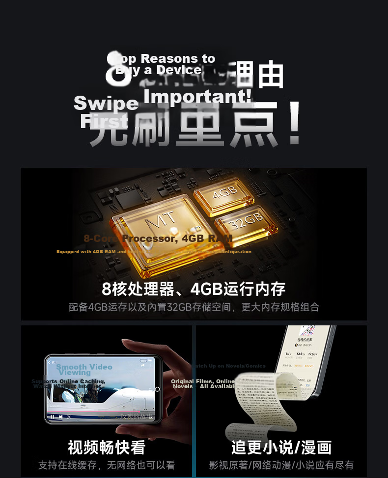 Fanmu BF61 Premium Edition MP3/MP4 Player WiFi Internet Android 14 4+32GB RAM MP5 Lossless Music Bluetooth Speaker Video E-Book 3