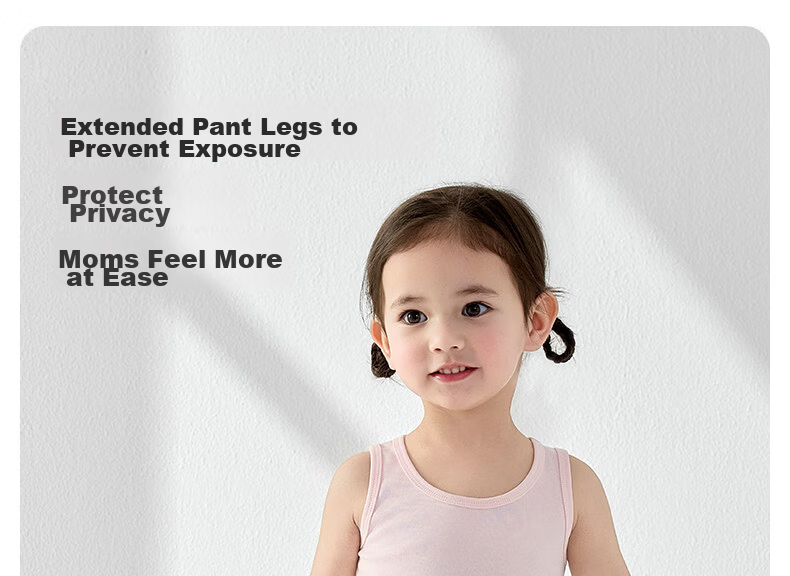 Nido Bear Children's Safety Shorts Girls Summer Thin Modal Underwear Anti-Exposure 2-in-1 Leggings 14