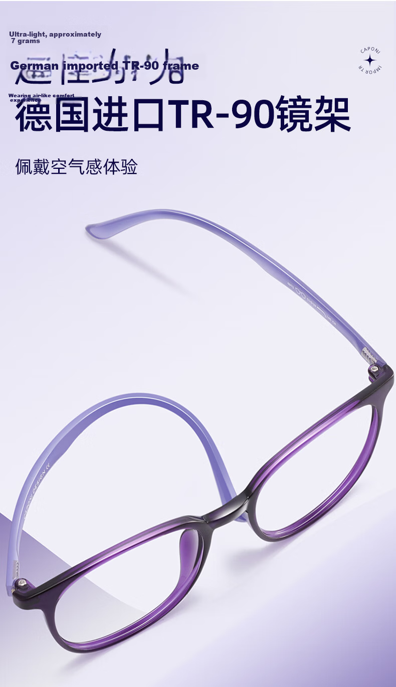 CAPONI German Imported Reading Glasses for Women, Fashionable High-Definition Blue Light Blocking Radiation Protection Premium Authentic Presbyopia Glasses 4