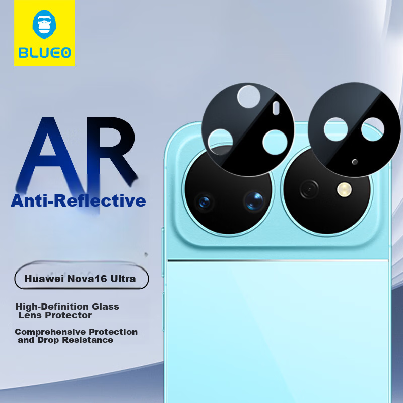BLUEO AR Anti-Reflective Lens Protector for Huawei Nova16 Ultra Rear Camera, Self-Aligning, Easy Application, HD Scratch-Resistant Phone Camera Lens Film