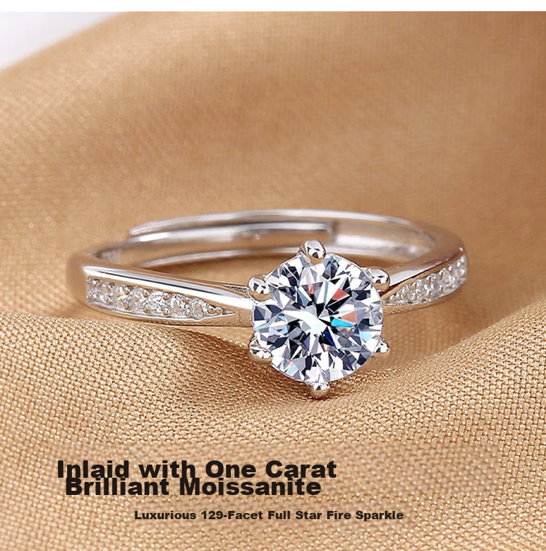Kovni Moissanite Ring for Women 2026 New Anti-Allergy Fade-Resistant Lightweight Luxury Birthday Gift for Girlfriend 7