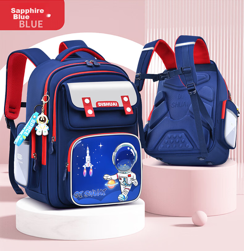 Le Bu Xiong Primary School Backpack Boys 2026 New Style Grade 1-2 Lightweight Children's Ergonomic School Bag for Boys Grade 3-6 18