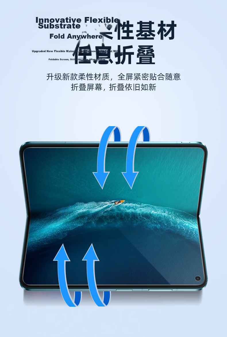 BLUEO Screen Protector for VIVO X Fold6, Matte Anti-Fall, Scratch-Resistant, Anti-Fingerprint Protective Film 4