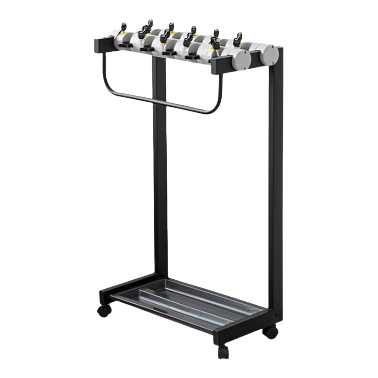 Meebordi Umbrella Stand with Large Locking Opening, Long Handle Umbrella Storage Rack, Mobile Straight Rod Umbrella Stand, Floor-Standing, Customizable for Businesses, 10 Heads