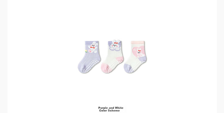 Balabala Baby Socks Summer Mesh Breathable Thin Infant Long Socks Anti-Mosquito Comfortable 3 Pairs Pack 40