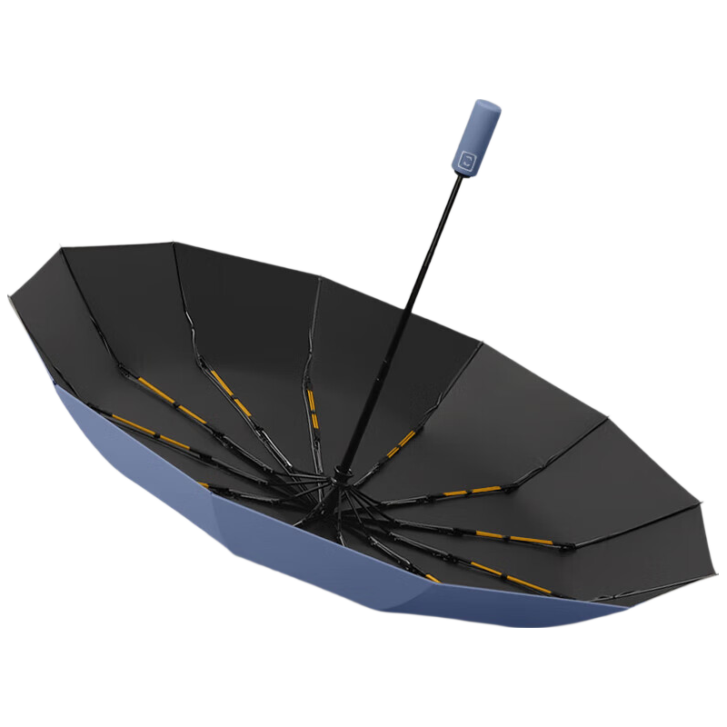 Qimai Fully Automatic Three-Fold Sun and Rain Umbrella Large Reinforced UV Protection Folding Umbrella for Men and Women