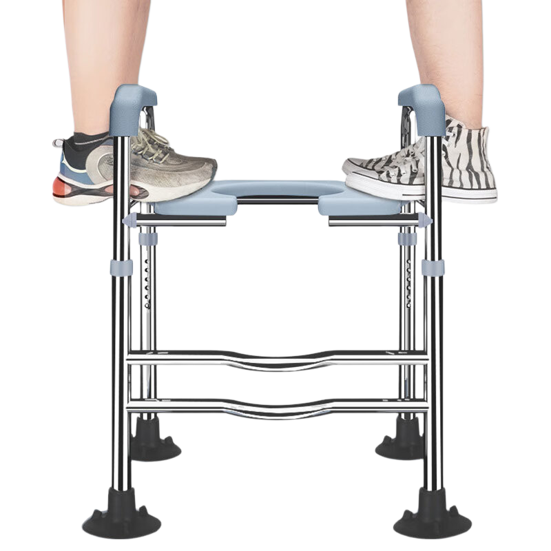 Youjialiangpin Toilet Seat Riser, Hip Joint Surgery Post-Operative Specialized Elderly Handrail Reinforced Version, Stainless Steel Thickened Non-Slip