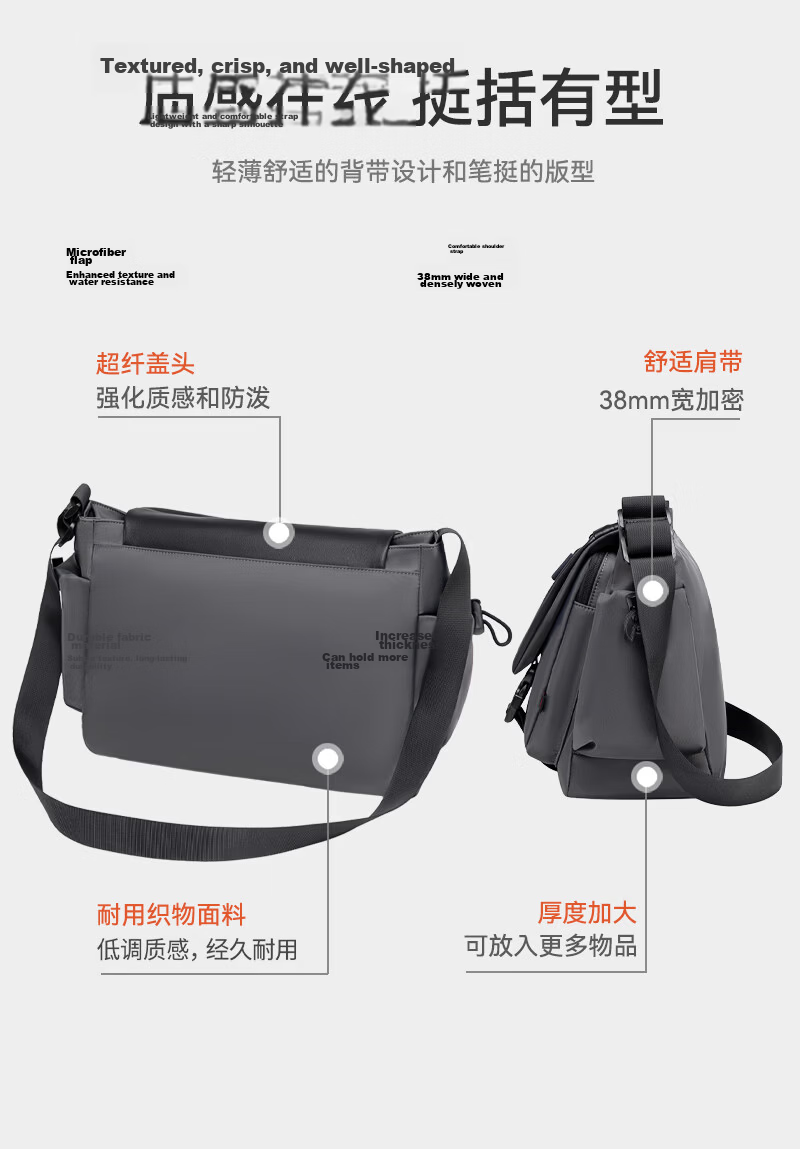 JD Original Explorer Crossbody Bag Plus Version, Chest Pack And Waist Pack for Men And Women, Large Capacity Shoulder Bag for Sports, Black 6