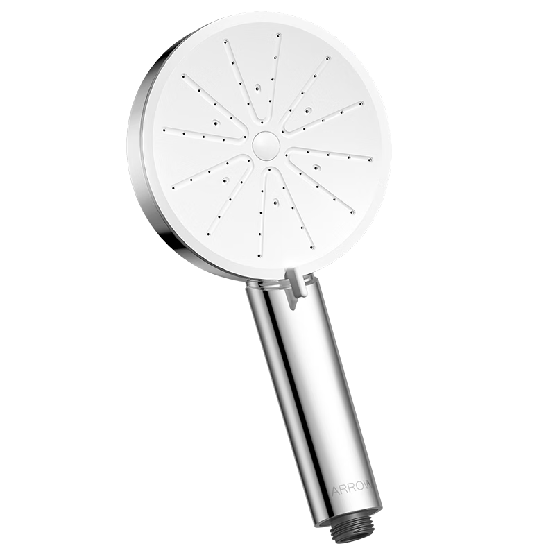 ARROW HS Silver Pressurized Handheld Shower Head for Home Bathroom Bath Rain Shower Single Spray Head