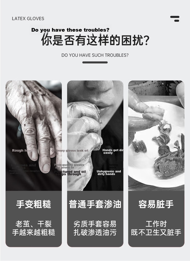 Victory Disposable PVC Gloves 100pcs/Box Waterproof Wear-Resistant Household Food-Grade Protective Gloves Transparent VGP450 Size M 3