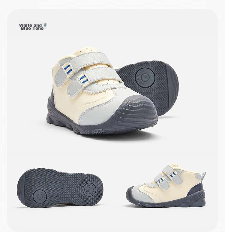 Balabala Baby Toddler Walking Shoes Kids Boys Girls Spring Autumn Non-slip Colorblock Shoes 30