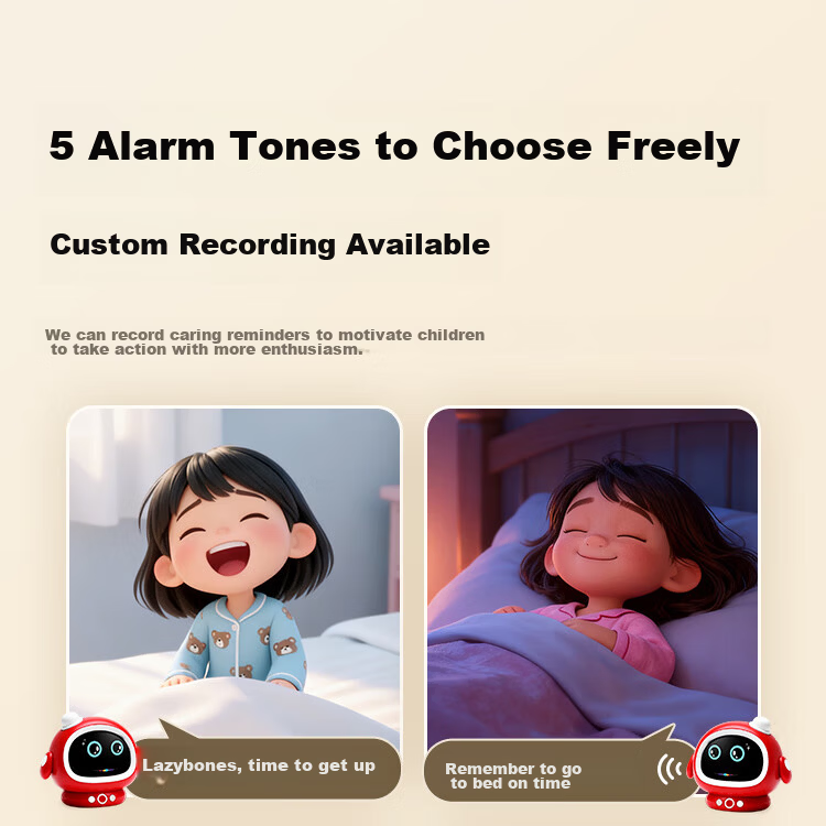 Perfect Score Elementary School Top Student AI Smart Alarm Clock Pro Edition Learning Machine Companion Robot Storytelling Device Birthday Gift for Boys and Girls 23