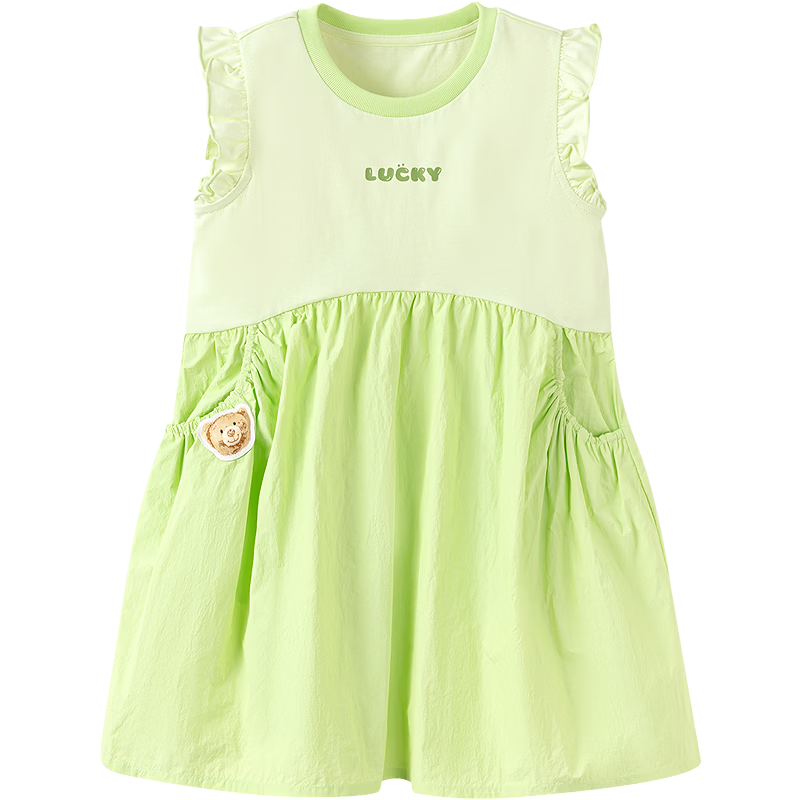 BalabalaăbalaOneăKids Princess Dress Girls 2026 Summer Cute Bear