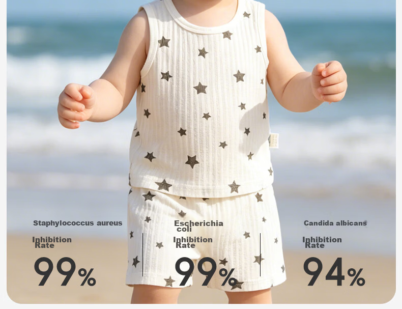 Tonglian Chuxin [3-Pack] Baby Vest Summer Thin Sleeveless T-Shirt Pure Cotton Top Boys Girls Children Tank Top Infant Clothes 5