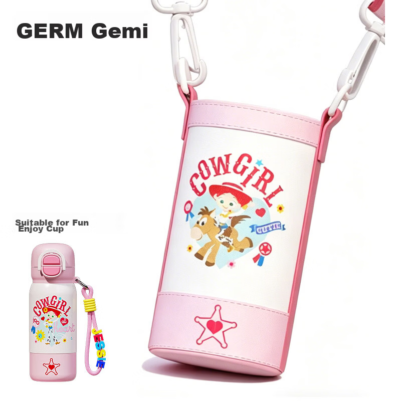 Germ Toy Story Kids Insulated Straw Cup School Water Bottle Student Cup 500ml with Woody Cup Sleeve 2