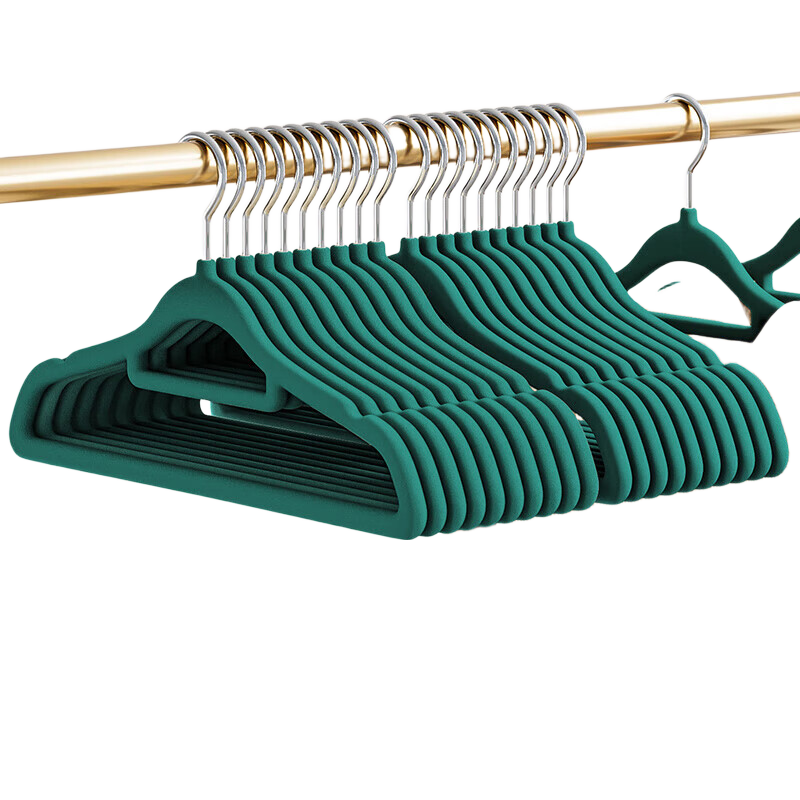 JEKO&JEKO Velvet Hanger, Extended 45cm, Non-Slip, Weight-Bearing, Underwear Hanger, Clothes Rack, Drying Rack