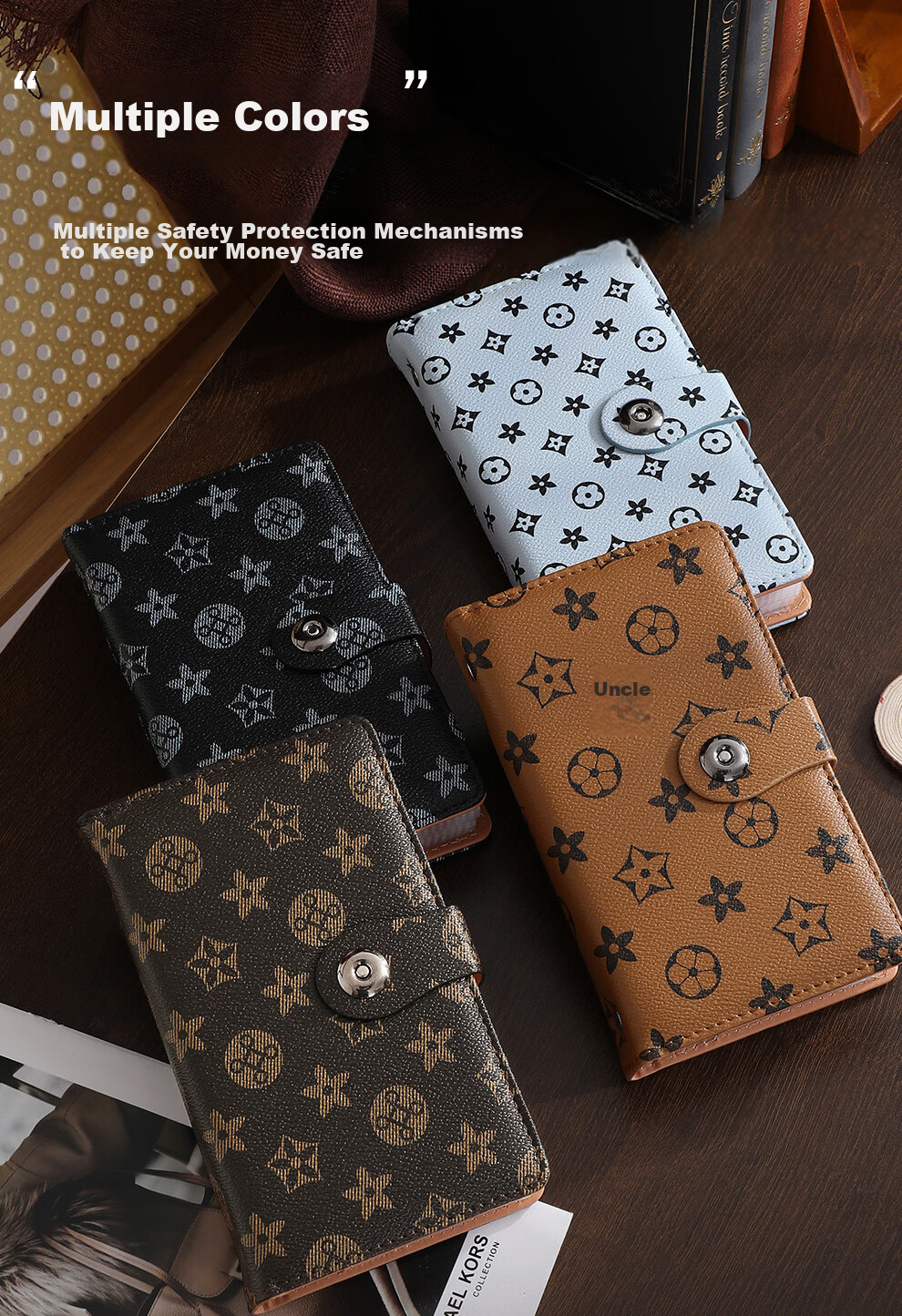 Longe Cash Storage Book Large Capacity Waterproof Money Organizer Cash Holder Banknote Collection Folder Receipt Storage Clip 9