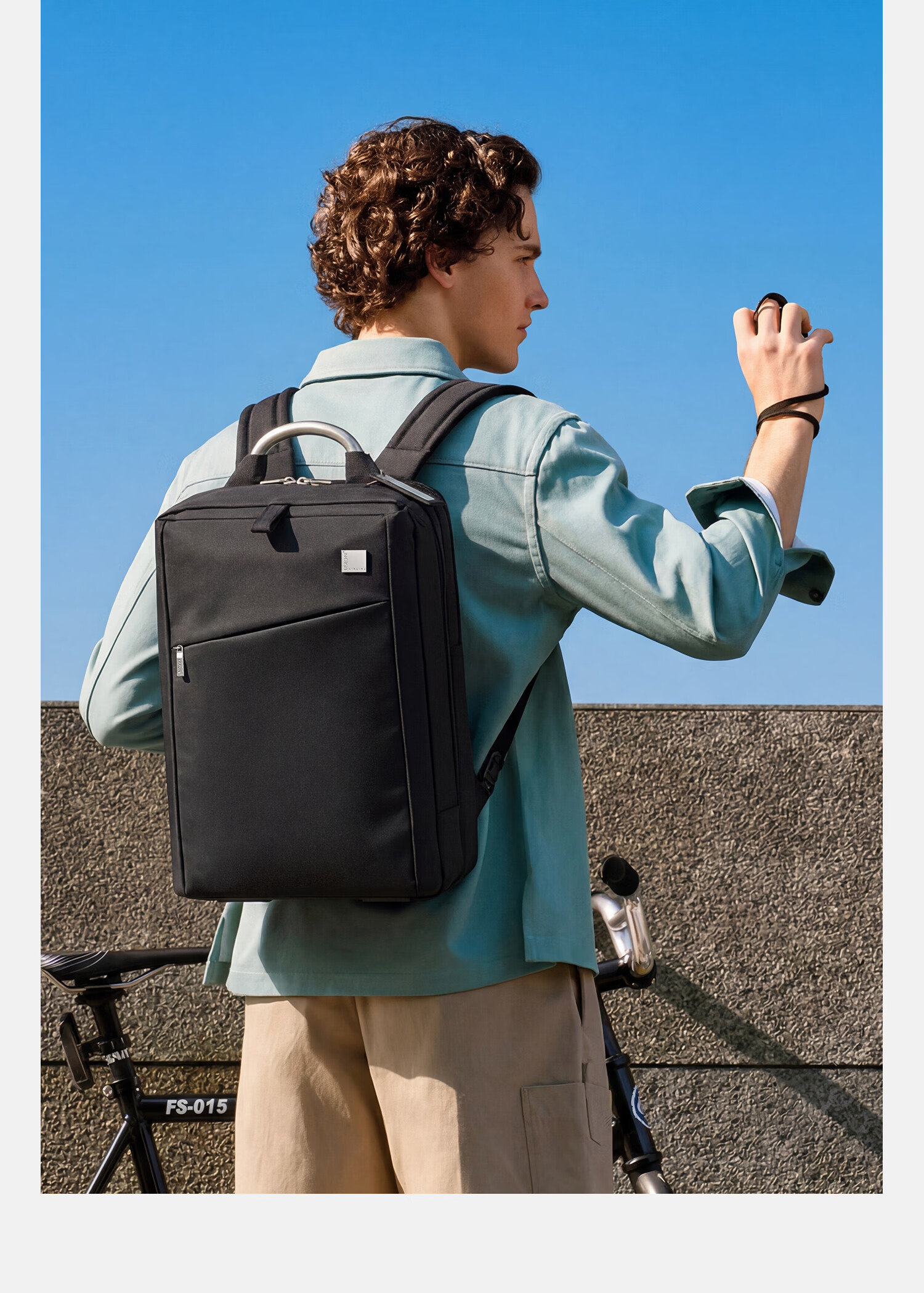 LEXON Laptop Backpack, 15.6-Inch Double Compartment Large Capacity School Bag for Men And Women, Taiweike Paper Bag, White 3