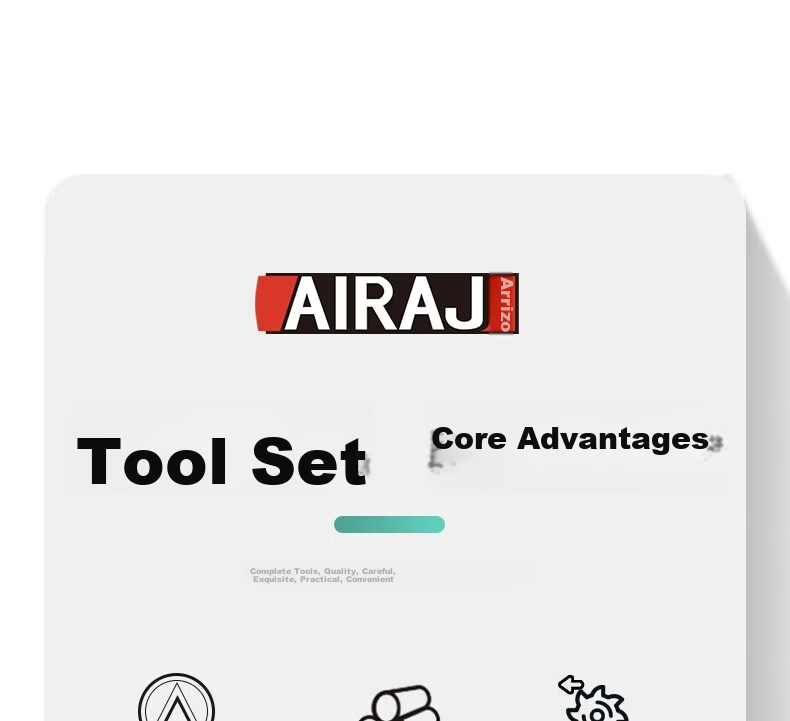 AriZe Auto Repair Tool Set Socket Wrench Ratchet Car Repair Toolbox Small Fly 121-Piece Set 2