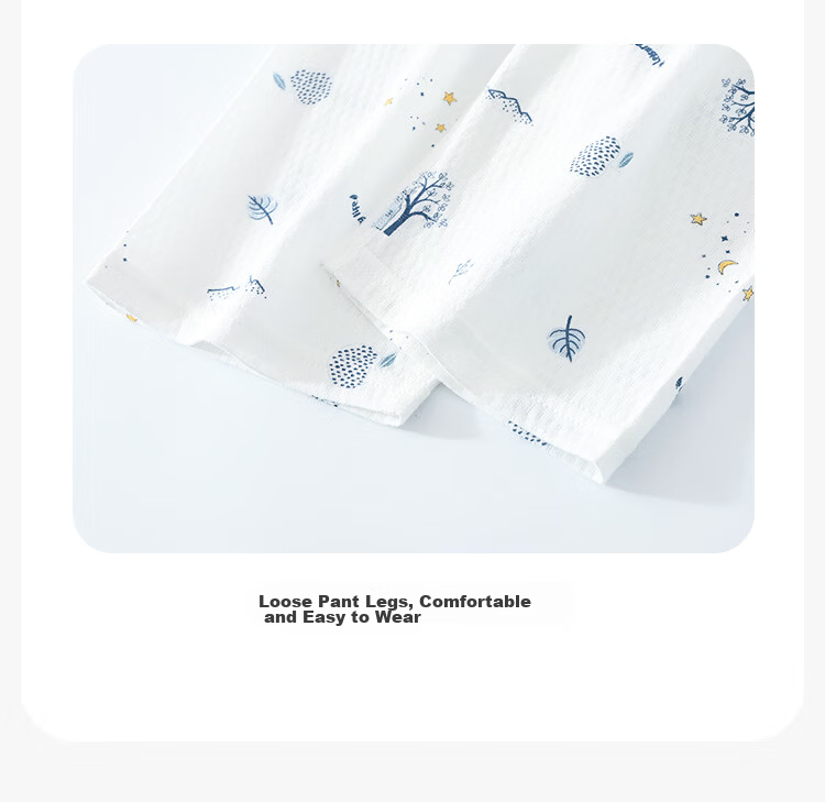 Yiershuang Boys' Summer Mid-Sleeve Cotton Pajama Set for Kids, Teen Boys' Home Air-Conditioned Wear 14