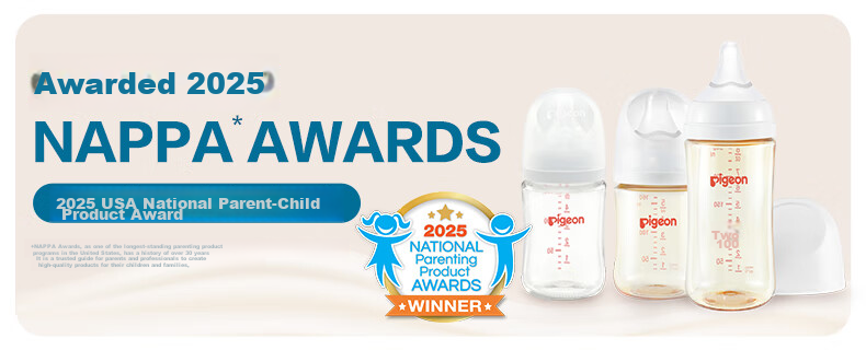 Pigeon PPSU Wide-Neck Double-Handle Bottle, 240ml, M Size Nipple, 3 Months+, AA270 28