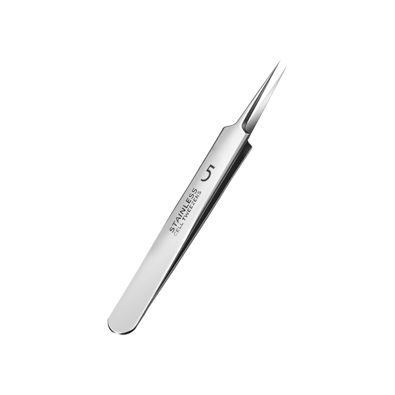 UPLUS Stainless Steel No.5 Cell Clamp Ultra-Sharp Blackhead Extractor Tweezers, Acne Comedone Extractor for Blackheads, Whiteheads And Milia
