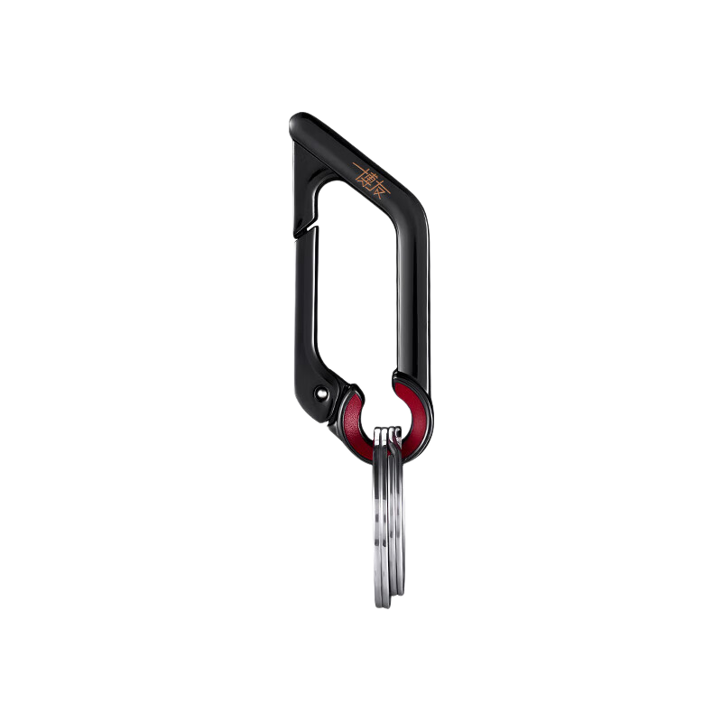 BO YOU Car Keychain Household Key Holder Metal Zinc Alloy Stainless Steel High-End Rust-Resistant Lock Double Ring Multifunctional