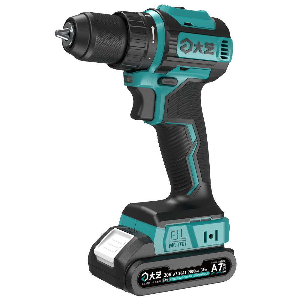 Dayi 20V Cordless Drill, Lithium Battery Brushless Electric Drill 3302G, Household Hole Punching Pistol Drill, Electric Screwdriver, Bare Tool