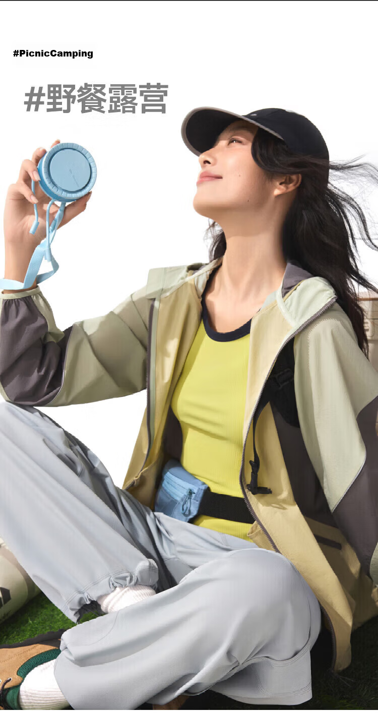 Beneunder Summer Portable Outdoor Neck Fan USB Mini Fan Ultra-Light Cooling Glacier White 23