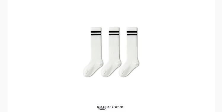 Balabala Kids Socks Summer Mesh Breathable Thin Girls Mid-calf Jacquard Cotton Elastic Soft 3-Pack 12