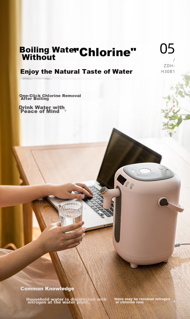 Bear Instant Hot Water Dispenser Home Small Desktop Water Heater Fast Heating Electric Kettle 1-Second Quick Heat YSJ-E20T1 [4L Antibacterial Light-Shielding Large Water Tank] 11