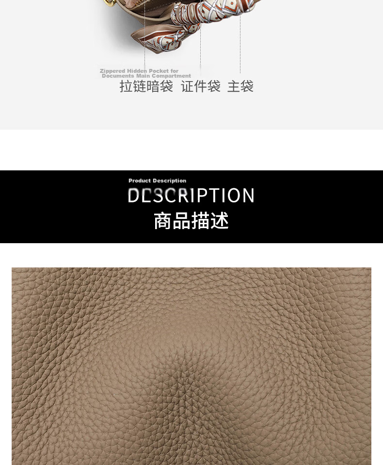 C.BANNER First Layer Cowhide Women's Handbag Tote Shoulder Bag Luxury Crossbody Birthday Qixi Valentine's Day Gift for Girlfriend 6
