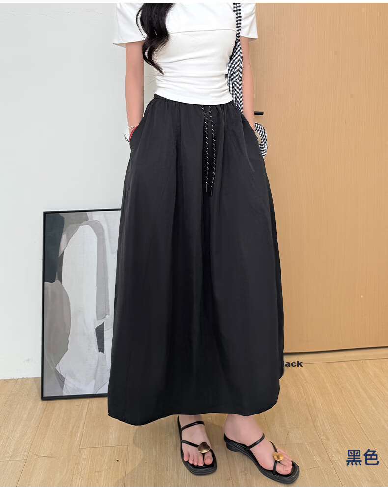 Xueqiman Yamamoto Workwear Women's Skirt 2026 Summer New Lightweight Quick-Dry Ice Silk Casual Skirt 20