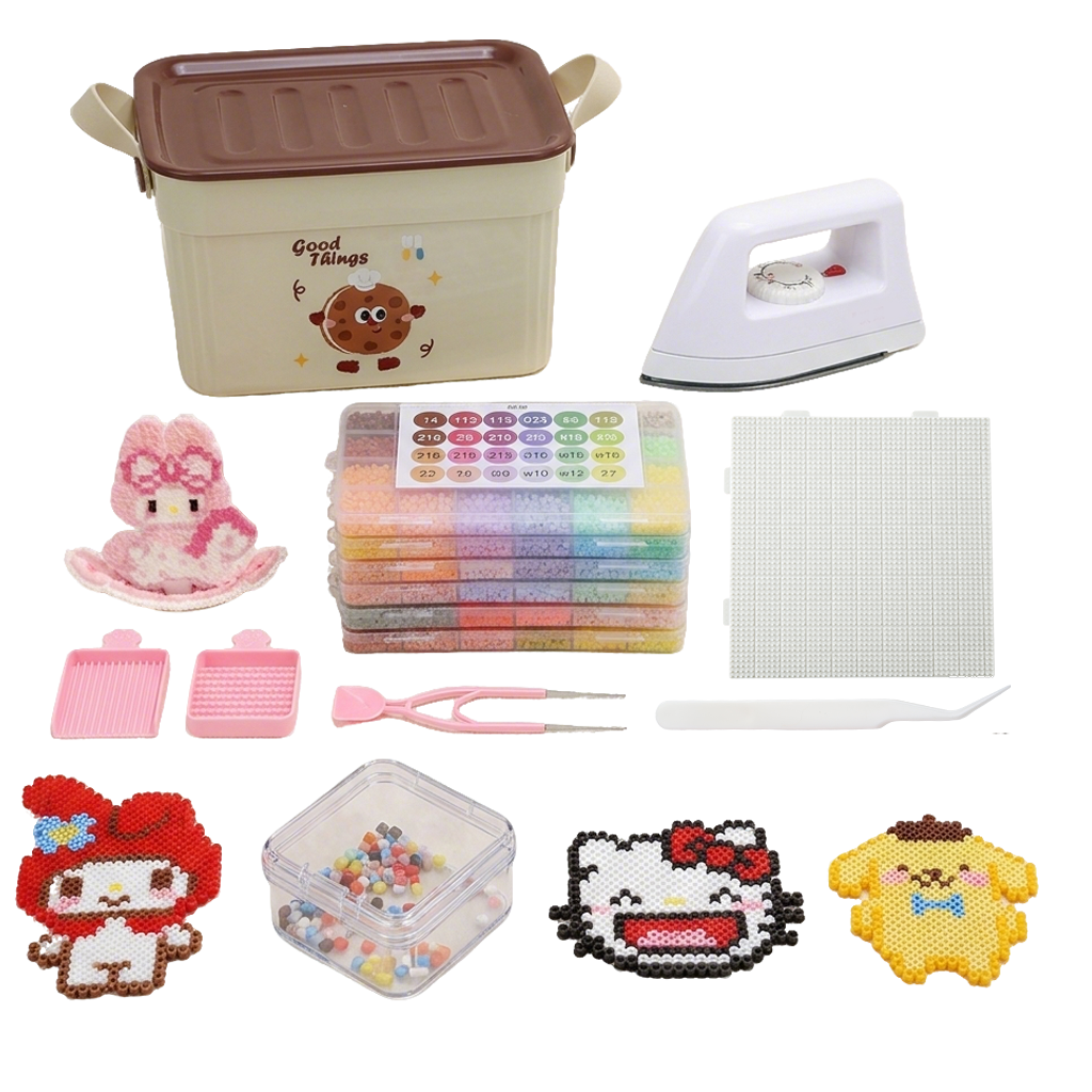 EagleStone Perler Beads Set with Iron DIY Bead Craft Toy Gift Box for Girls 14+ Birthday Present
