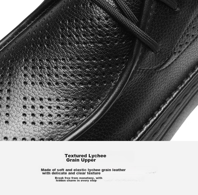 HLA Men's Soft Sole Lightweight Lace-up Casual Shoes HAAPXM1FAD020 Black Size 38 16