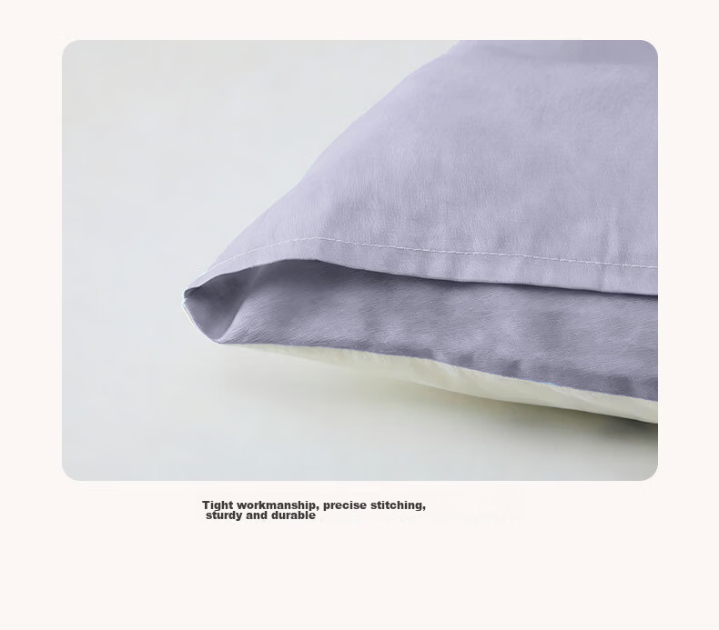 KING SHORE Pure Cotton Pillowcase Set of Two, Antibacterial Cotton Single Pillow Covers for Student Dormitory Pillowcases, Wemeng, 48*74cm*2 13