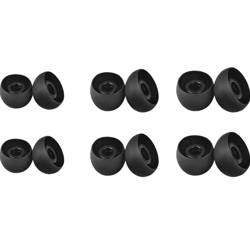 Masentek ES20 Bluetooth Earphones Eartips, In-Ear Silicone Soft Tips, Universal Protective Covers, Replaceable Accessories, Compatible with Huawei, Vivo, Oppo, Xiaomi, Black