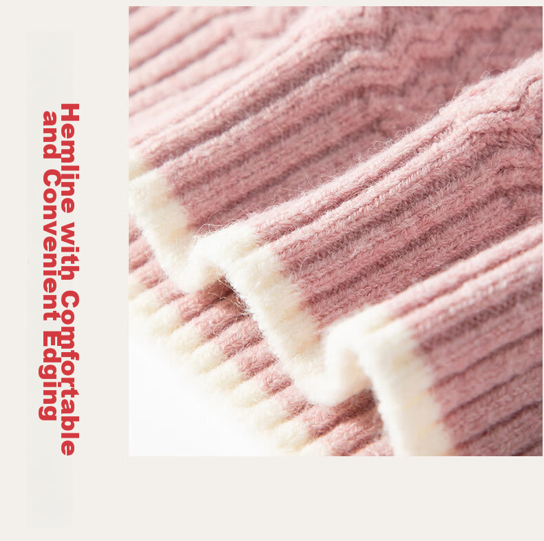 PEPCO Girls' Sweater Winter 2025 New Colorblock Warm Knit Top Kids Wool Base Layer 17