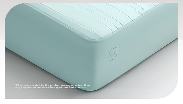 JD Jingzao Infit Cool Sleep Bamboo Fiber Class A Summer Cooling Breathable Mattress Cover Green 1.8*2m 12