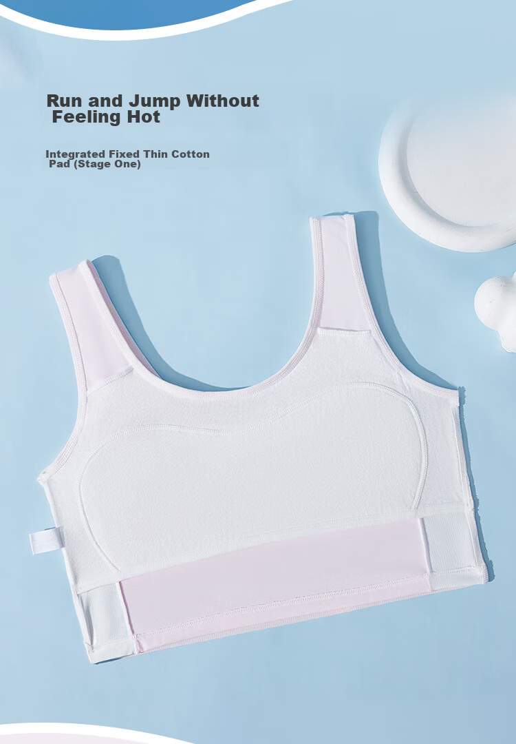 Urban Beauty Girls' Youth Development Sports Shockproof Bra Junior High School Large Kids Single Piece 5