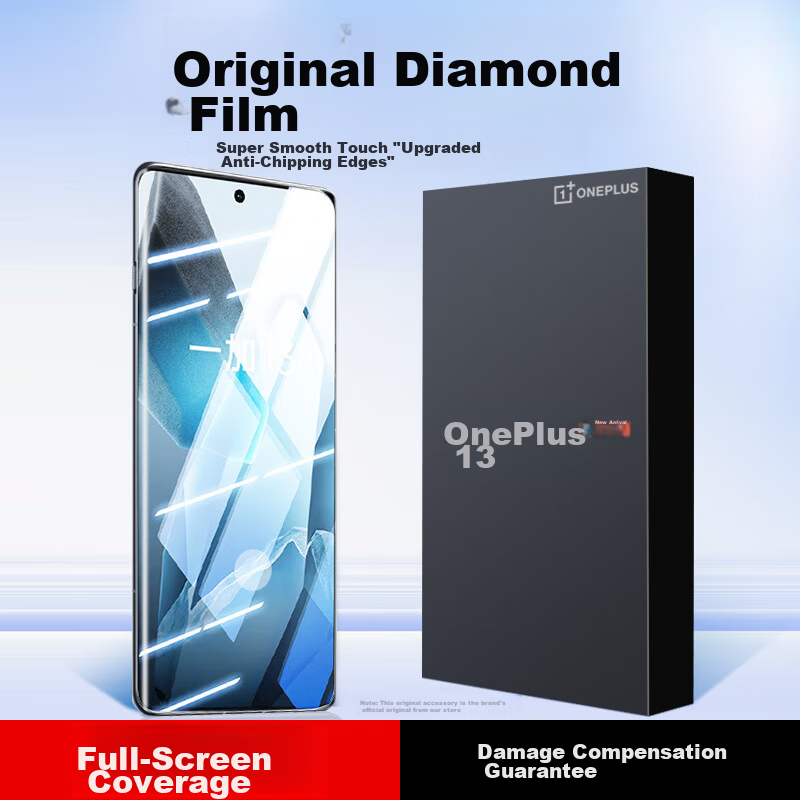 KOOLIFE Curved Edge Shatterproof Tempered Glass Screen Protector for OnePlus 13 Full Coverage Ultra-Thin HD Anti-Drop Fingerprint Resistant Film