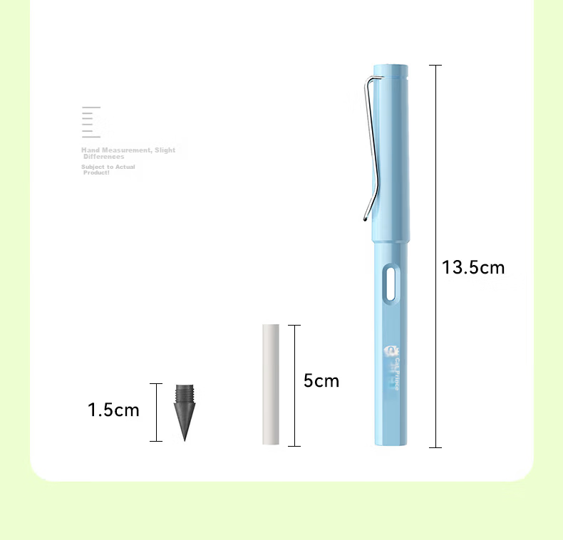 Cat Prince Eternal Mechanical Pencil No-Sharpening Auto Pencil for Elementary Students Handwriting Practice Refillable Lead Kids Kindergarten Beginner Endless Writing Color Pencil Replaceable Tip High 16