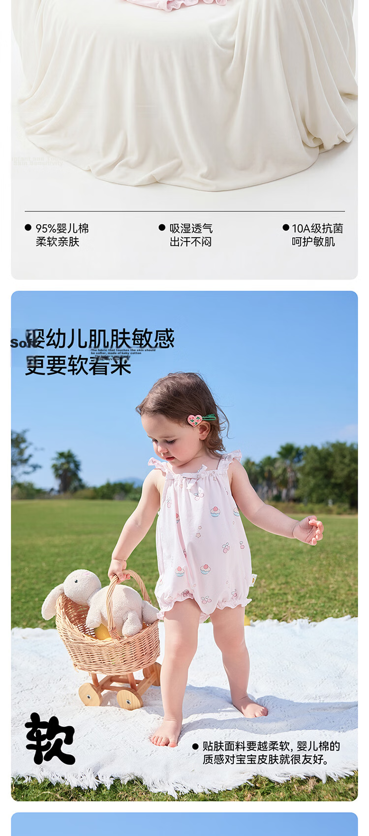 Betis Infant Summer Sleeveless Romper Breathable Cute Lace Trim Baby Girl Short Sleeve Triangle Bodysuit 4