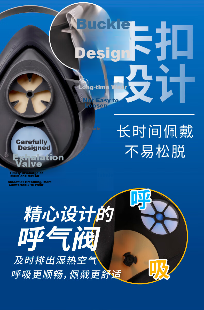 3M 3200 Gas Mask Respirator for Dust, Organic Gases, Chemical Spraying, Pesticide Application, Renovation Dust, And Other Fire Protection Masks 3