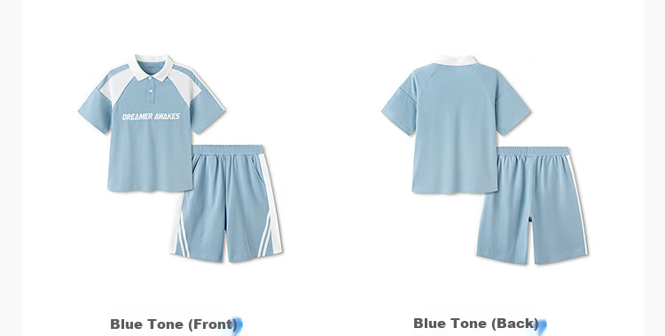 BALABALA Boys' Short-Sleeve Set, Children's Two-Piece Outfit for Older Kids, 2026 New Summer Style, Moisture-Wicking Quick-Dry T-Shirt And Pants 29